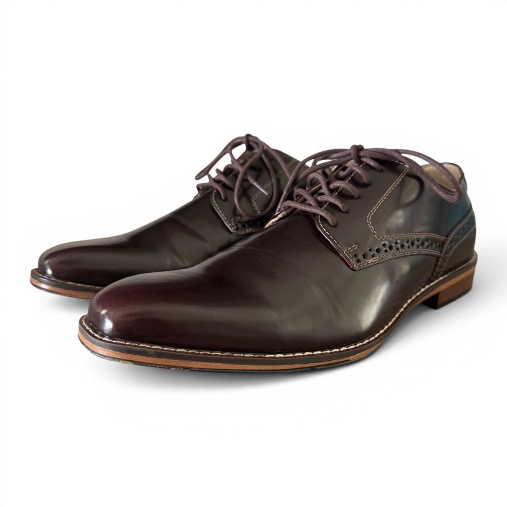 Dexter Comfort Mens Brown Square Toe Oxford Dress Shoes Lace Up Size 11